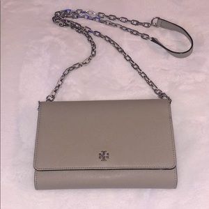 Grey Tory Burch Robinson Crossbody